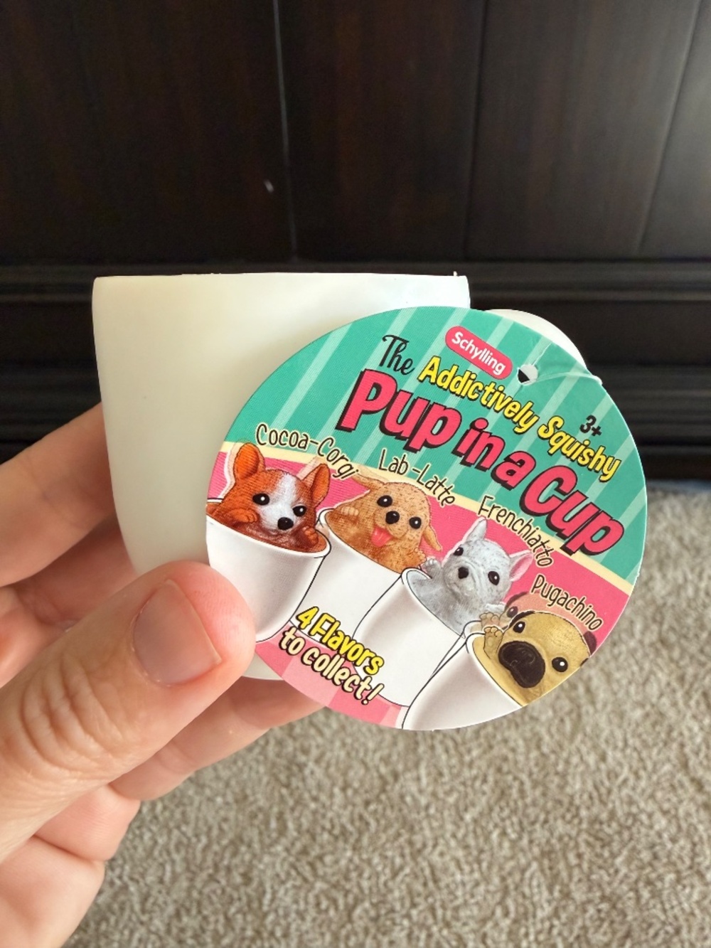Pup in a Cup - Lab-Latte ~ Schylling Toy - addictively squishy - Picture 2 of 2